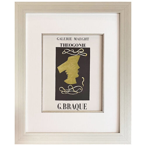 Braque Lithograph 5 Theogonie Mourlot 1959 framed