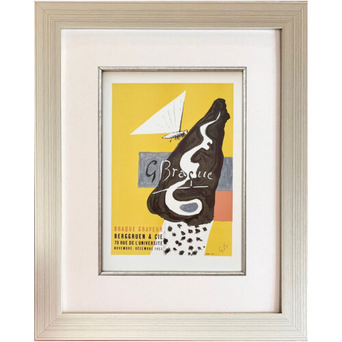 Braque Lithograph 7 Braque-graveur Mourlot 1959 framed