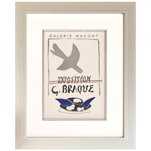 Braque Lithograph 98 Maeght 1959 framed