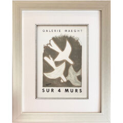 Braque Lithograph 10 Sur 4 Murs 1959 framed