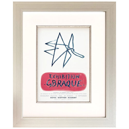 Braque Lithograph 9 Expo Braque-framed