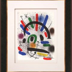 Joan Miro Original Lithograph V1-2 Mourlot 1970 Framed
