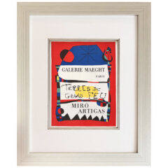 Joan Miro Lithograph 53 Terre de grand feu-framed