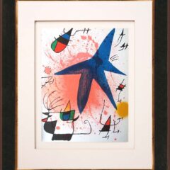 Joan Miro Original Lithograph V1-1 Mourlot 1970 Framed