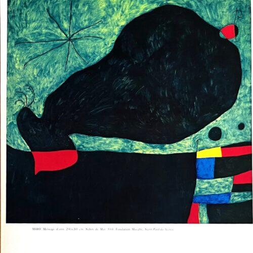 Joan Miro Message d'Ami XXe 24 1964