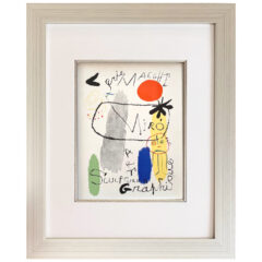 Joan Miro lithograph 50 Art Graphique 1959 framed