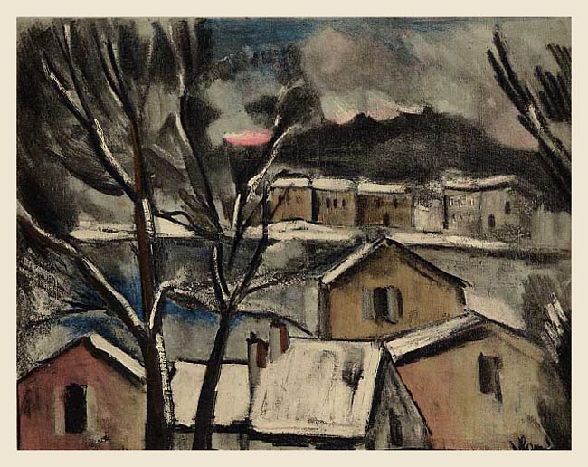 Winter landscape by Maurice Vlaminck