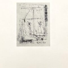 1947 Paul Klee Engraving 12 At The Window 1920