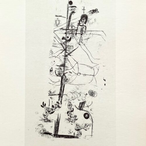 1947 Paul Klee Engraving 17 Comedy of Birds 1918