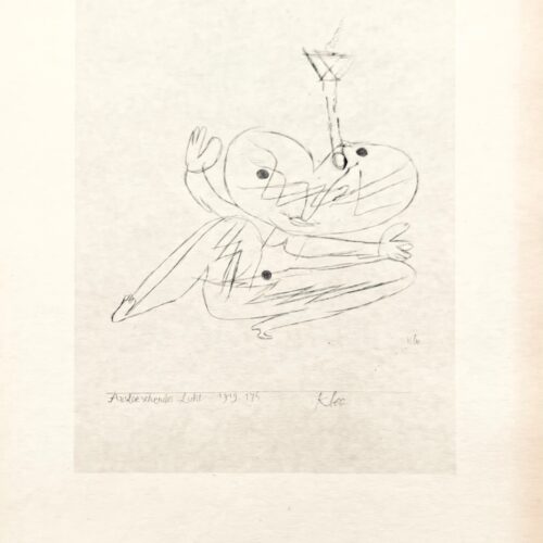 1947 Paul Klee Engraving 20 Blowing out a Candle 1919