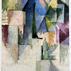 Artist: Robert Delaunay  Country: France Title: Untitled (after painting 1912) Medium: Offset Marks: Not signed, not numbered Size: 12.50 x 9.50 inch Printed: 1966 in France Provenance: Xxe siecle 26, 1966 Condition: Excellent