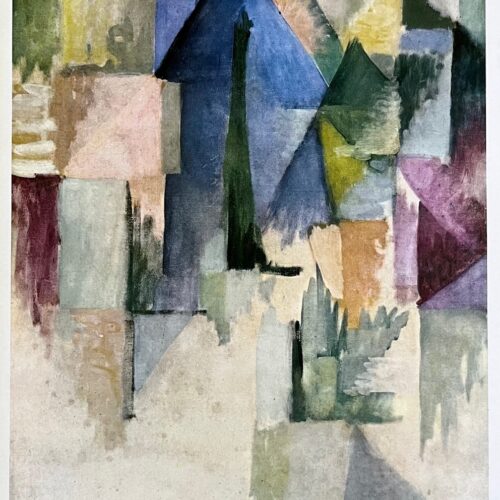 Artist: Robert Delaunay  Country: France Title: Untitled (after painting 1912) Medium: Offset Marks: Not signed, not numbered Size: 12.50 x 9.50 inch Printed: 1966 in France Provenance: Xxe siecle 26, 1966 Condition: Excellent