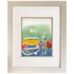 Raoul Dufy Lithograph 28 Exposition d'art francaise framed