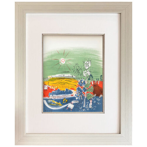 Raoul Dufy Lithograph 28 Exposition d'art francaise framed