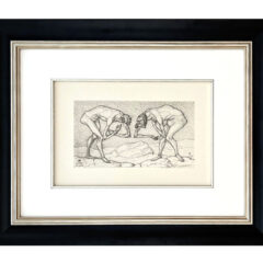 Paul Klee engraving Two men meet