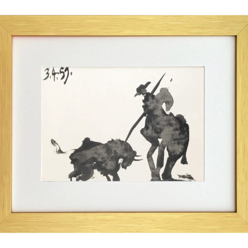 Bullfights by Pablo picasso framed