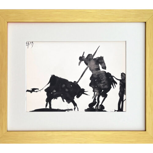 Pablo Picasso framed toros y toreros dated 3/4/59