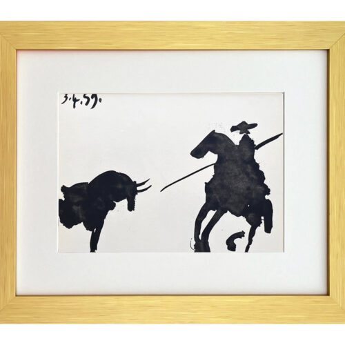 Picasso framed toros y toreros 7 dated 3/4/59
