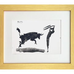 Picasso framed toros y toreros dated 3/4/59