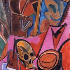 Still life with a skull for Pablo Picasso
