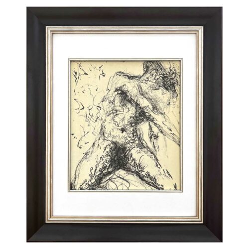 Salvador Dali Nu gris Original Lithograph 1967 framed