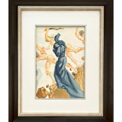 Salvador Dali Woodcut Hell 15 The hard margin-framed