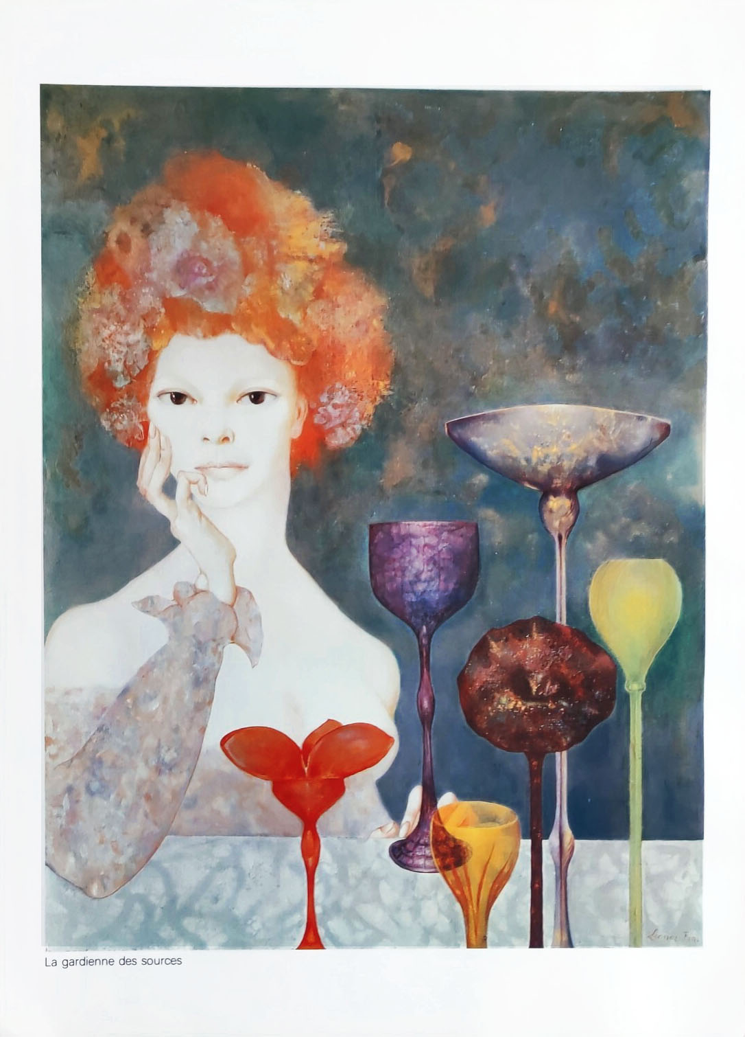 Leonor Fini Photogravure La Gardienne des Sources 1980