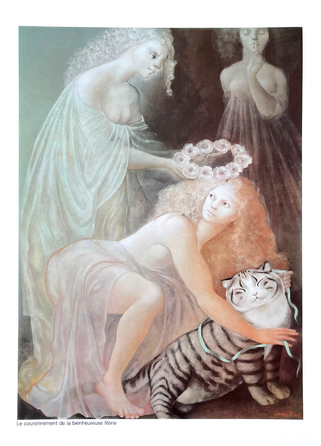 Leonor Fini Photogravure Le couronnement de la bienheureuse feline 1980