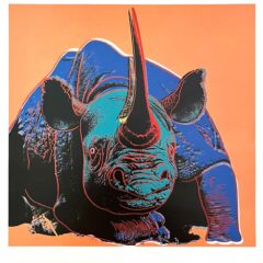 Andy Warhol Pop Art Black Rhinoceros 1983
