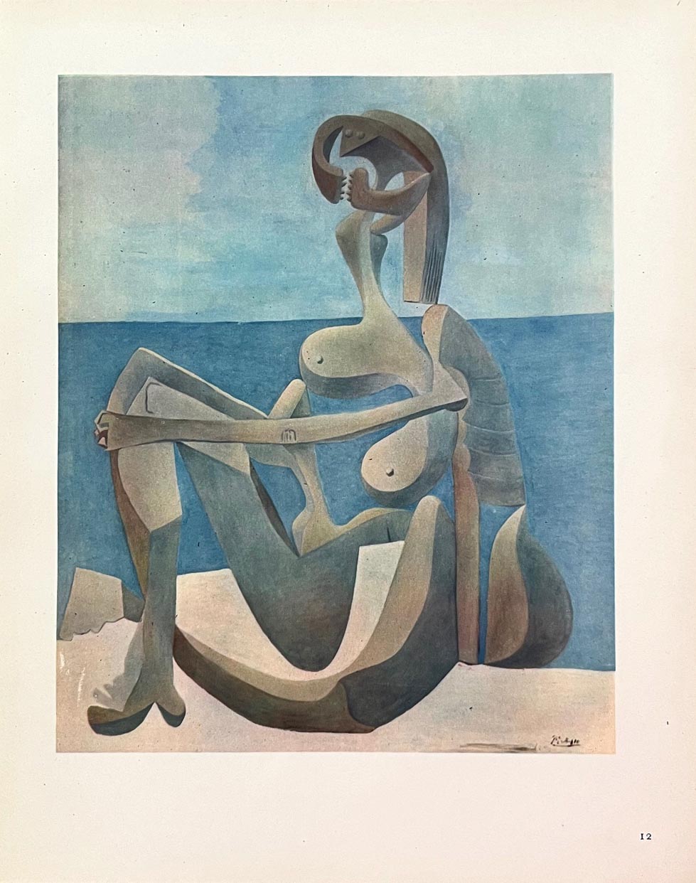 Picasso HelioGravure 12 Jeune Fille au Bord de la Mer 1946
