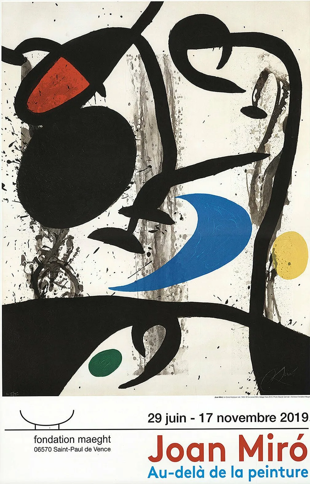 Miro, Au Dela De La Peinture, Poster Print