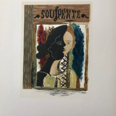 Braque Lithograph Souspente 1963 Mourlot