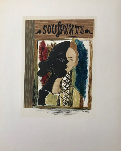 Braque Lithograph Souspente 1963 Mourlot