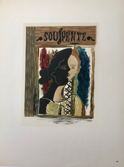 Braque Lithograph Souspente 1963 Mourlot