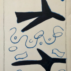 Braque Original Lithograph cover, Braque Catalog 1963, Mourlot