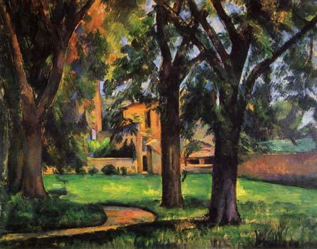 Cezanne, Chestnut trees and farm house, Limited Edition Giclee