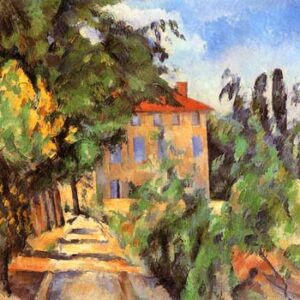 Cezanne, House with Red Roof, Limited Edition Giclee