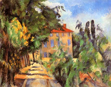 Cezanne, House with Red Roof, Limited Edition Giclee