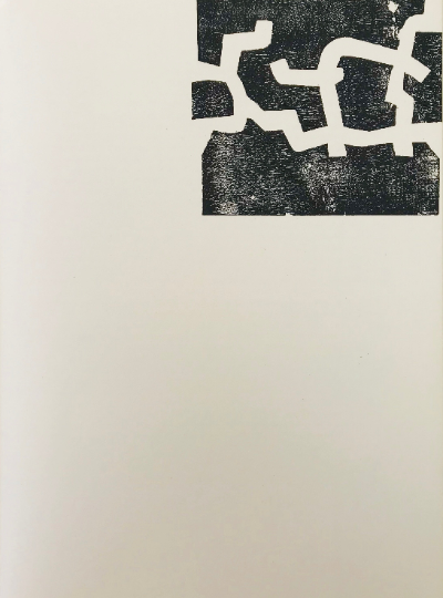 Chillida Lithograph DM04174, Derriere le miroir 1968