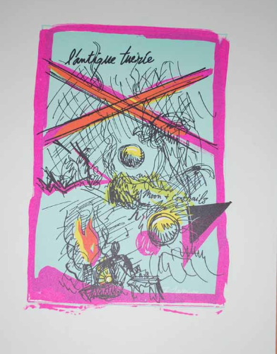 Francois Lamore Original Lithograph N 8-2 Noise 1988