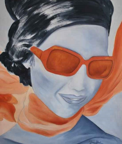Grace Absi Foulard Orange L. E. signed & numbered
