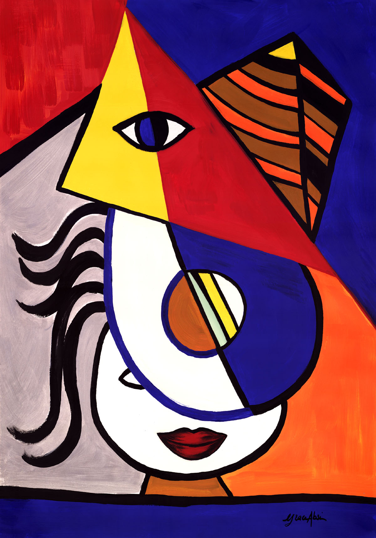 Grace Absi multiple print giclee Hair Cut