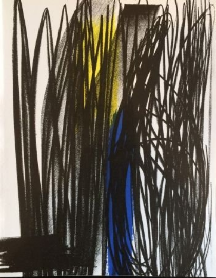 Hans Hartung original Lithograph 1973, XX Siecle