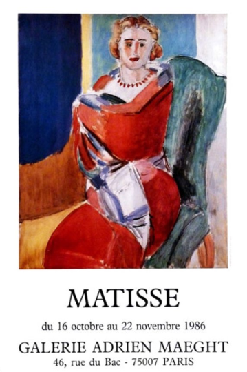 Henri Matisse Poster Exposition 1986