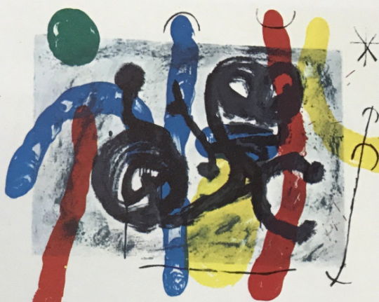 Joan Miro, Original Lithograph, DM16151h, Derriere le Miroir 1970