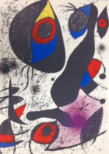 Joan Miro Original Lithograph "Indelible 1"