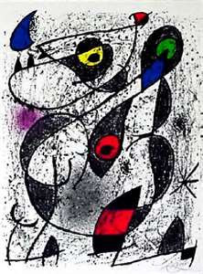 Joan Miro, Original Lithograph, Indelible 2, 1972