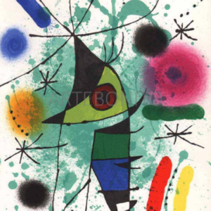 Joan Miro, Original Lithograph, V1-11