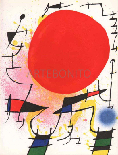 Joan Miro Original Lithograph vol1-3 Mourlot 1970