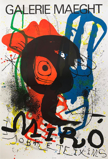 Joan Miro, Poster Original Lithograph, Sobretexim 1978